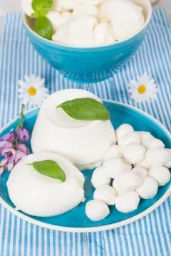Italian mozzarella Stock Photos
