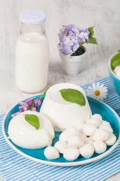 Italian mozzarella Stock Photos