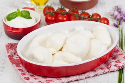 Italian mozzarella Stock Photos