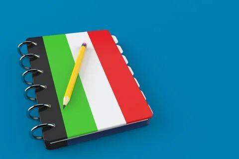 Italian notepad Stock Illustration