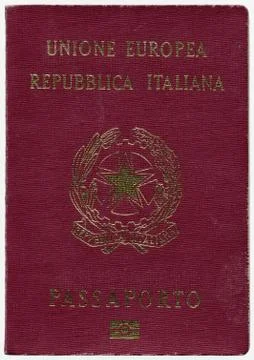 Italian Passport, European Union Stock Photos