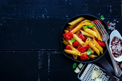 Italian pasta dinner Stock Photos