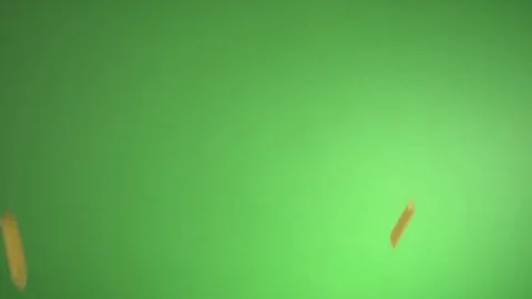 Italian pasta falling down on green background, slow motion fullhd video Stock Footage 71613461
