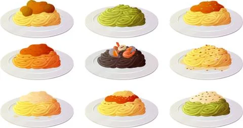 Italian pasta Stock Illustration