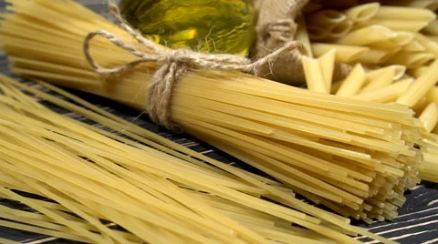 Italian pasta ingredients Stock Footage 68643124