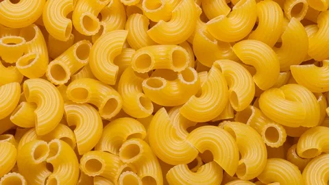 Italian pasta, pattern textured background Stock Footage 124470195