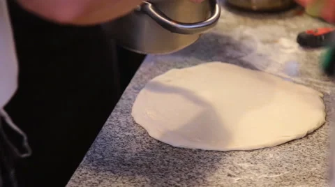 Italian pizza making Stock Footage 64830802