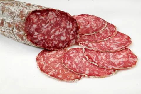 Italian salami Stock Photos