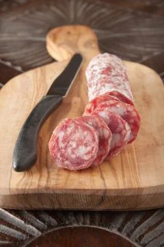 Italian Salami Stock-Fotos