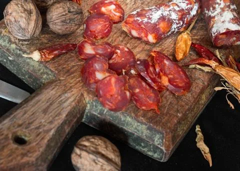 Italian sausage Stock Photos