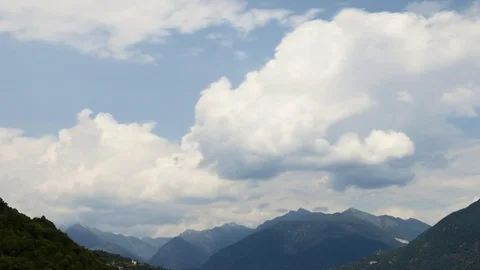 Italian sky getting cloudy before a storm Stock Footage 92772489