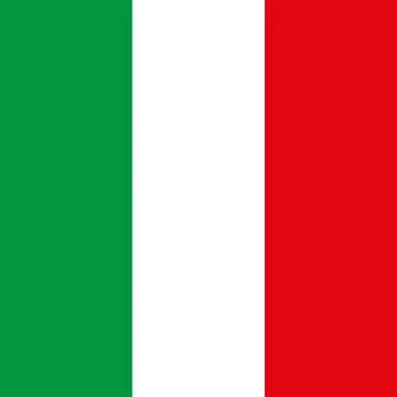 Italian square flag Stock Illustration