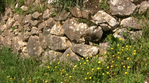 Italian stone wall Видео 609096