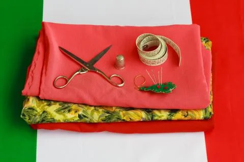 Italian tailoring Stock Photos