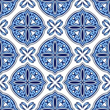 Italian tile pattern. Ethnic folk ornament. イラスト素材