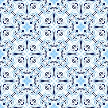 Italian tile pattern. Ethnic folk ornament. イラスト素材