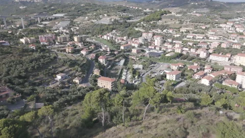 Italian town between mountains Stock Footage 302301697