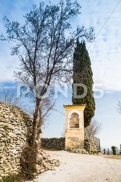 Italian traditional votive temple in the countryside Stock Photos