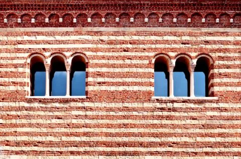 Italian windows Stock Photos