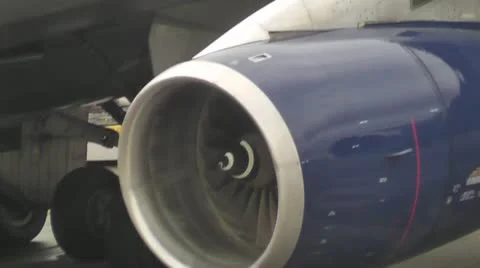 ITALY-0015 JET ENGINE ZOOM AND PAN Stock Footage 11813995