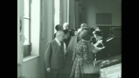 Italy 1964, Bishop in the crowd Stock Footage 199450091