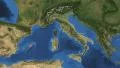 Italy. 3d earth in space - zoom in on Italy contoured 4k 4k or 4k+ Resolution