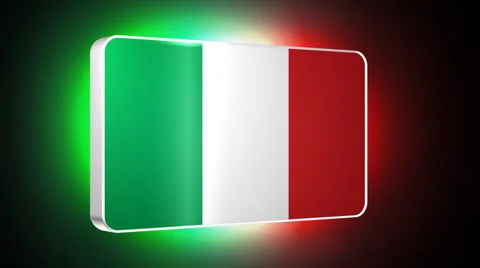 Italy 3d flag Stock-Footage 958253