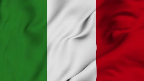 Italy 4K waving flag in loop Stock Footage 139565523