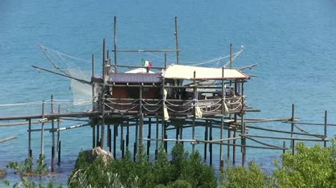 Italy - Abruzzi - Trabocco Stock Footage 11685560