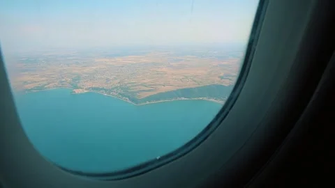 Italy from an airplane window 2 스톡 동영상 336010051