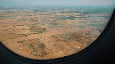 Italy from an airplane window 3 Stock Footage 336010337
