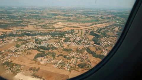 Italy from an airplane window 6 Stock Footage 336010336