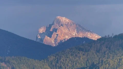 Italy Alps Alto Adige Sudtirol in Spring - Zoom Stock Footage