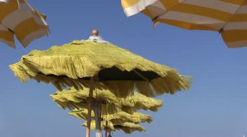 Italy - Beach - parasol Vidéo 11679239