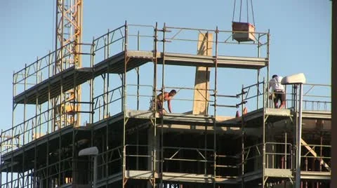 Italy - building site Stock Footage