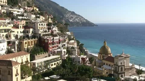 Italy - Campania - Positano Stock Footage