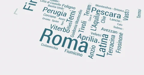 Italy City on a light. Distributing from Rome to whole of Italy. Stock Footage 61513422