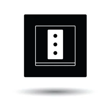 Italy electrical socket icon Stock Illustration