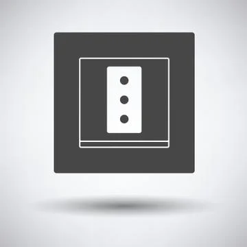 Italy electrical socket icon Stock Illustration