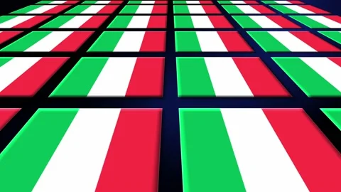 Italy Flag Animated Background 3d Animat... | Stock Video | Pond5