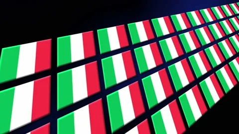 Italy Flag Animated Background 3d Animat... | Stock Video | Pond5