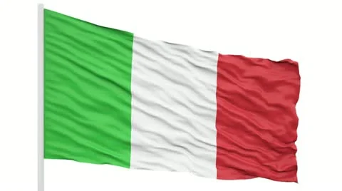 Italy flag animation Stock Footage 21366879