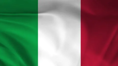 Italy flag animation Stock Footage 245143343