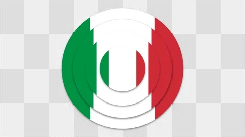 Italy flag animation Stock Footage 276406972