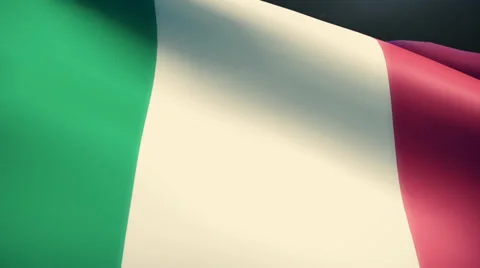 Italy Flag Animation Loop Stock Footage 38006144