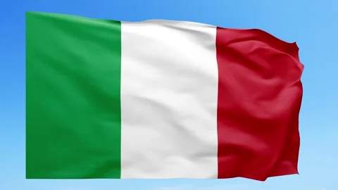 Italy Flag Animation – Seamless Loop (4K UHD) Stock Footage 318302987