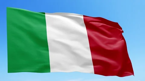 Italy Flag Animation – Seamless Loop (4K UHD) Stock Footage 318302990