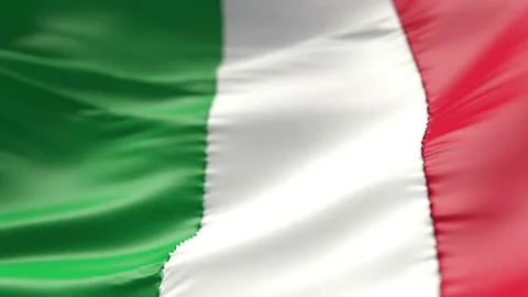 Italy flag as a background. 3D animation Italian flag in slow motion animation 動画素材 139833251