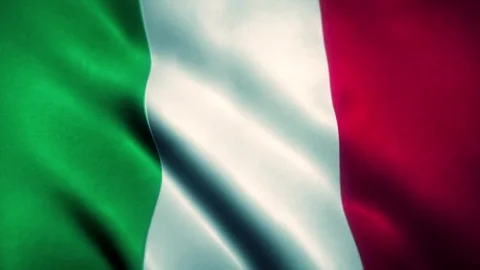 Italy Flag Blowing in the Wind Video stock 76056282