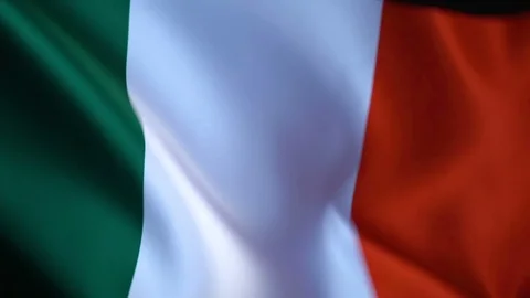 Italy Flag Flapping Stock Footage 118966806